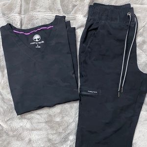 Healing Hands Scrub top and bottom